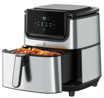 Electrolux Explore 6 (E6AF1-6ST) Airfryer 5.4 lt Tek Hazneli Izgara Yapan Led Ekranlı Yağsız Sıcak Hava Fritözü Inox