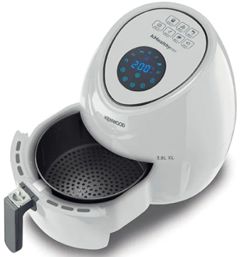 Kenwood HFP30.000WK Airfryer 3.8 lt Tek Hazneli Yağsız Sıcak Hava Fritözü Beyaz