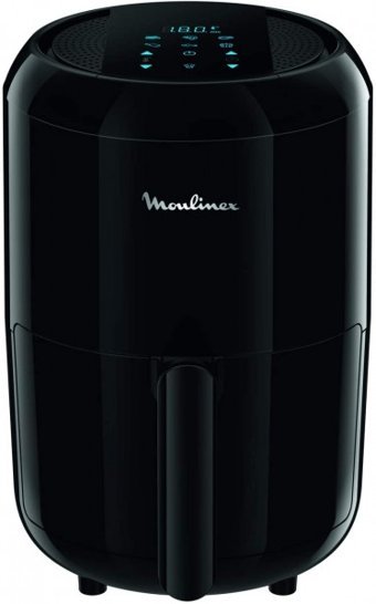 Moulinex EZ3018 Airfryer 1.6 lt Tek Hazneli Izgara Yapan Led Ekranlı Yağsız Sıcak Hava Fritözü Siyah