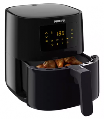 Philips 3000 Series HD9252/91 Airfryer 4.1 lt Tek Hazneli Izgara Yapan Led Ekranlı Yağsız Sıcak Hava Fritözü Siyah