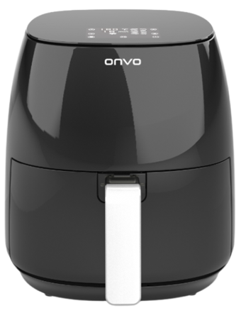 Onvo OVFRY01 Airfryer 5 lt Tek Hazneli Yağsız Sıcak Hava Fritözü Siyah