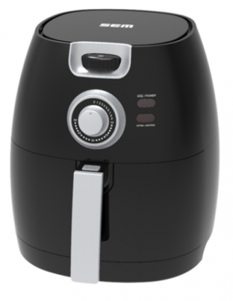 Sem Aircook SC300 Airfryer 5 lt Tek Hazneli Yağsız Sıcak Hava Fritözü Siyah
