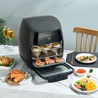 Xiaomi Mi Liven XXXXL Airfryer 11 lt Tek Hazneli Izgara Yapan Led Ekranlı Yağsız Sıcak Hava Fritözü Siyah
