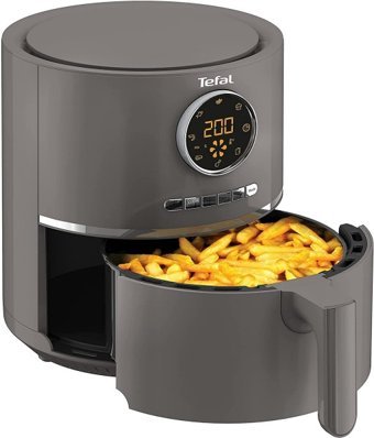 Tefal EY111B Airfryer 4.2 lt Tek Hazneli Yağsız Sıcak Hava Fritözü Gri