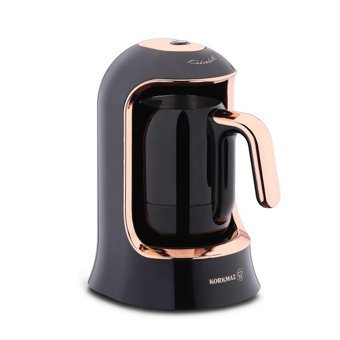 Korkmaz Kahvekolik A860 Tek Hazneli Otomatik 4 Fincan Akıllı 400 W Gri-Rosegold Türk Kahvesi Makinesi