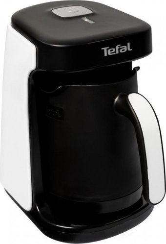Tefal CM8111 Köpüklüm Compact Tek Hazneli Otomatik 280 ml Su Hazneli 4 Fincan Közde Kahve Tadında Akıllı Beyaz Türk Kahvesi Makinesi