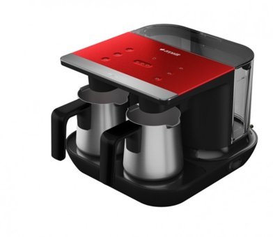 Arçelik TKM 9961 L Telve İki Hazneli Otomatik 1500 ml Su Hazneli 6 Fincan Akıllı 1100 W Kırmızı Türk Kahvesi Makinesi