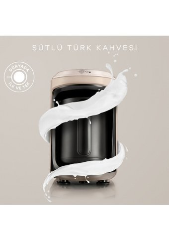 Karaca Hatır Hüps Tek Hazneli Otomatik 300 ml Su Hazneli 5 Fincan Közde Kahve Tadında Sütlü Kahve Yapan Akıllı 535 W Kırmızı Türk Kahvesi Makinesi