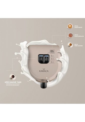 Karaca Hatır Hüps Tek Hazneli Otomatik 300 ml Su Hazneli 5 Fincan Közde Kahve Tadında Sütlü Kahve Yapan Akıllı 535 W Kırmızı Türk Kahvesi Makinesi