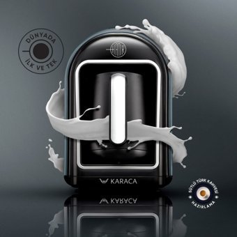 Karaca Hatır Tek Hazneli Otomatik 300 ml Su Hazneli 5 Fincan Akıllı 480 W Antrasit Türk Kahvesi Makinesi