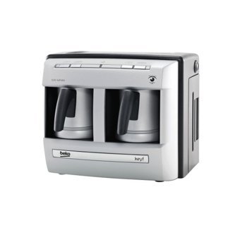 Beko Keyf BKK 2113 P Tek Hazneli Otomatik 1000 ml Su Hazneli Gri Türk Kahvesi Makinesi