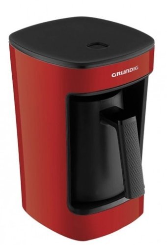 Grundig TKM 1342 Tek Hazneli Otomatik 5 Fincan 670 W Kırmızı Türk Kahvesi Makinesi