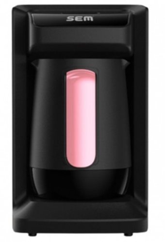 Sem SD725 Tek Hazneli Otomatik 300 ml Su Hazneli 4 Fincan Közde Kahve Tadında 500 W Pembe Türk Kahvesi Makinesi