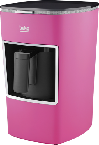 Beko Mini Keyf BKK 2300 Tek Hazneli Otomatik 1100 ml Su Hazneli 670 W Pembe Türk Kahvesi Makinesi