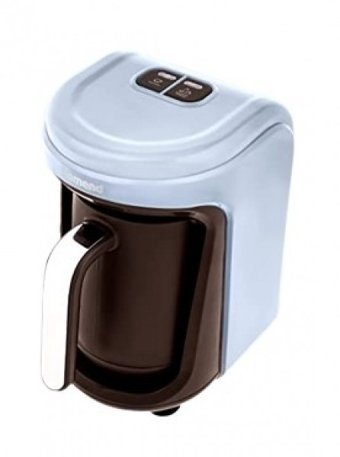 Homend Vintage Pottoman Tek Hazneli Otomatik 300 ml Su Hazneli 5 Fincan Sütlü Kahve Yapan 535 W Mavi Türk Kahvesi Makinesi