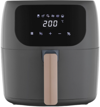 Fakir Easy Chefry Airfryer 4 lt Tek Hazneli Yağsız Sıcak Hava Fritözü Gri