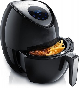 Arendo B07F42YTT8 Airfryer 3.2 lt Tek Hazneli Sıcak Hava Fritözü Siyah