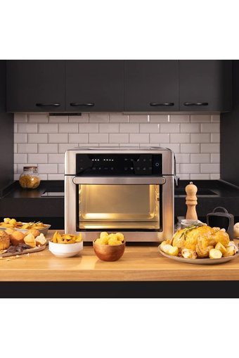 Cocotec Bake & Fry Touch (FRH52463) Airfryer 30 lt Tek Hazneli Izgara Yapan Yağsız Sıcak Hava Fritözü Inox