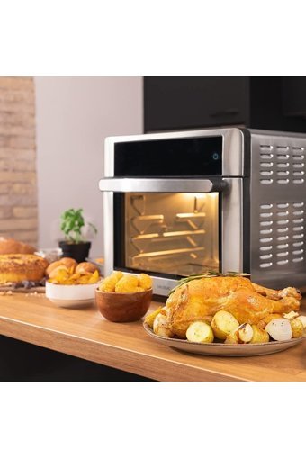 Cocotec Bake & Fry Touch (FRH52463) Airfryer 30 lt Tek Hazneli Izgara Yapan Yağsız Sıcak Hava Fritözü Inox