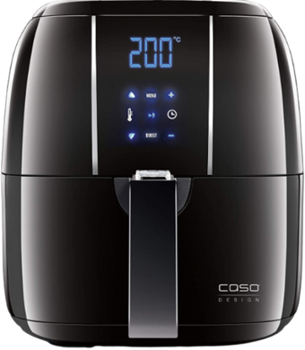 Caso AF 200 Airfryer 3 lt Tek Hazneli Izgara Yapan Yağsız Sıcak Hava Fritözü Siyah