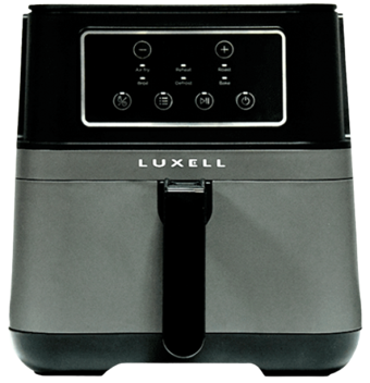 Luxell Fastfryer LXAF-01 Airfryer 7.5 lt Tek Hazneli Izgara Yapan Yağsız Sıcak Hava Fritözü Gri