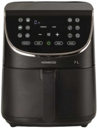 Kenwood HFP80.000BK XXXL Airfryer 7 lt Tek Hazneli Yağsız Sıcak Hava Fritözü Siyah