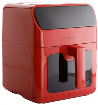 Robx Robwell AS28 XL Airfryer 6 lt Tek Hazneli Yağsız Sıcak Hava Fritözü Kırmızı