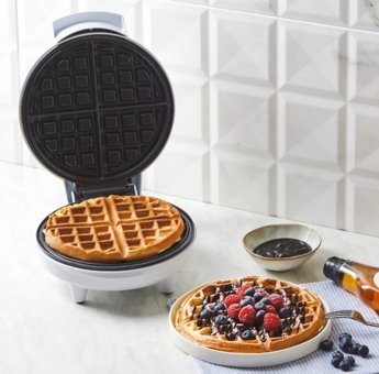 Homend Waffling 1350H Yuvarlak Tekli Tek Yönlü 1000 W Beyaz Waffle Makinesi