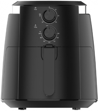 Kumtel HAF-01 XL Airfryer 5.5 lt Tek Hazneli Yağsız Sıcak Hava Fritözü Siyah