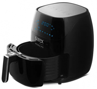 Sarex Easy Fit SR-7000 Airfryer 5.5 lt Tek Hazneli Led Ekranlı Yağsız Sıcak Hava Fritözü Siyah
