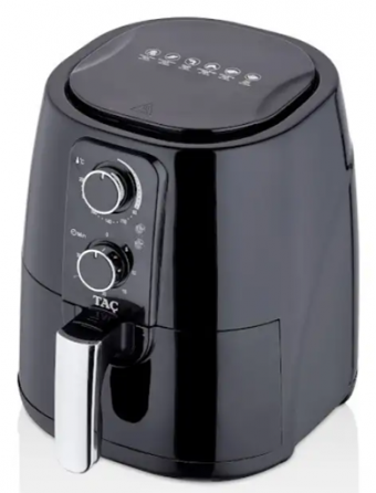 Taç Food Multi (TAC-7850) Airfryer 5.5 lt Tek Hazneli Yağsız Sıcak Hava Fritözü Siyah