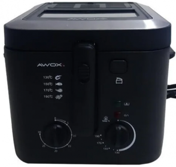 Awox Frito Pro TD25CV 2.5 lt Tek Hazneli Yağlı Fritöz Siyah