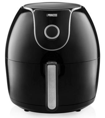Princess 182055 Airfryer 5.2 lt Tek Hazneli Yağsız Sıcak Hava Fritözü Siyah