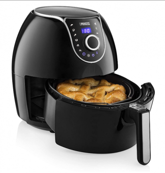 Princess 182055 Airfryer 5.2 lt Tek Hazneli Yağsız Sıcak Hava Fritözü Siyah