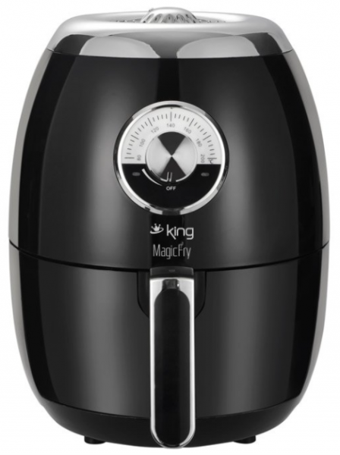 King Magicfry KYF-25 Airfryer 3.5 lt Tek Hazneli Sıcak Hava Fritözü Siyah