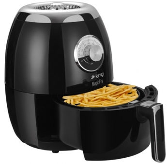 King Magicfry KYF-25 Airfryer 3.5 lt Tek Hazneli Sıcak Hava Fritözü Siyah