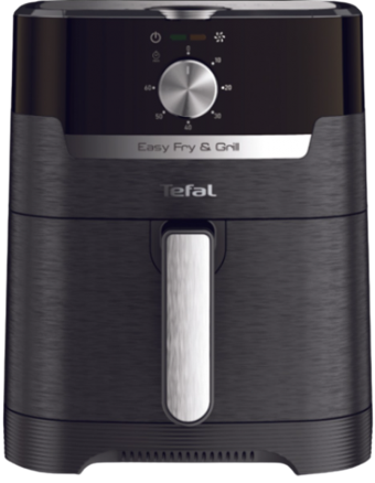 Tefal Easy Fry & Grill Classic (EY501815) Airfryer 4.2 lt Tek Hazneli Izgara Yapan Yağsız Sıcak Hava Fritözü Siyah