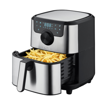 Yui Maxifry M20 Airfryer 4.5 lt Tek Hazneli Led Ekranlı Yağsız Sıcak Hava Fritözü Siyah