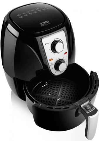 Schafer Fit Fry Smart (2SE203-25015-SIY01) Airfryer 3 lt Tek Hazneli Yağsız Sıcak Hava Fritözü Siyah