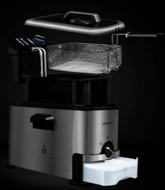 Cecotec CleanFry 3000 3 lt Tek Hazneli Yağlı Fritöz Gümüş