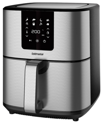 Goldmaster Brenda GM-7484 Airfryer 7 lt Tek Hazneli Yağsız Sıcak Hava Fritözü Gümüş