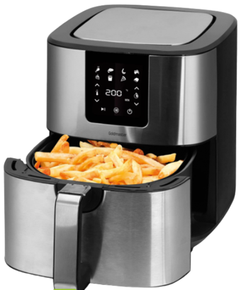 Goldmaster Brenda GM-7484 Airfryer 7 lt Tek Hazneli Yağsız Sıcak Hava Fritözü Gümüş