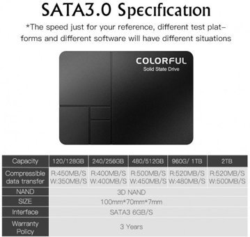 Colorful SL500 SL500-240GB SATA 240 GB 2.5 inç SSD