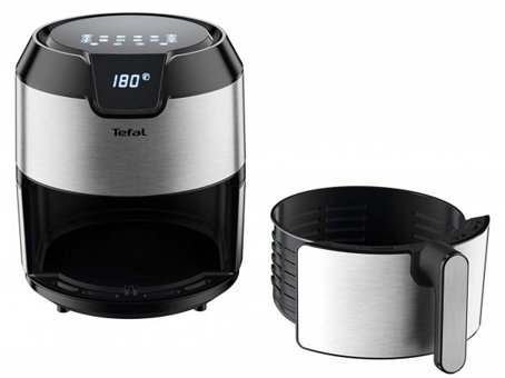 Tefal EY401D Airfryer 4.2 lt Tek Hazneli Izgara Yapan Yağsız Sıcak Hava Fritözü Gümüş