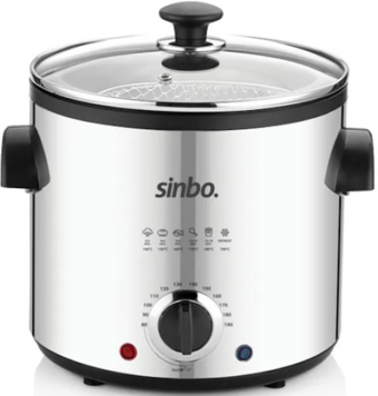 Sinbo SDF 3832 1.5 lt Tek Hazneli Yağlı Fritöz Gri