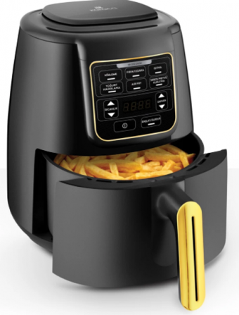 Karaca Air Pro Cook Köz XL (153.03.08.4468) Airfryer 4 lt Tek Hazneli Izgara Yapan Yağsız Sıcak Hava Fritözü Gold