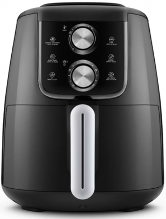 Karaca Air Pro Cook Manuel XL Black (153.03.06.7771) Airfryer 4 lt Tek Hazneli Yağsız Sıcak Hava Fritözü Siyah
