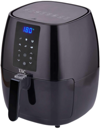Taç Dijital Slim Multi (TAC-7849) Airfryer 5.5 lt Tek Hazneli Yağsız Sıcak Hava Fritözü Siyah