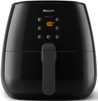 Philips Essential HD9260/90 XL Airfryer 7 lt Tek Hazneli Izgara Yapan Led Ekranlı Yağsız Sıcak Hava Fritözü Siyah