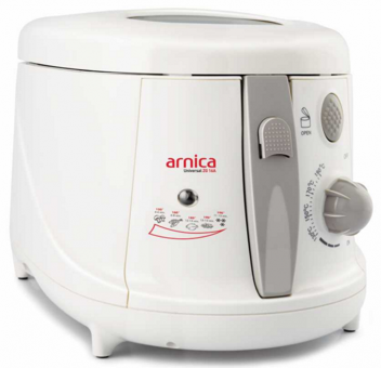 Arnica Universal ZG 16A 1.6 lt Tek Hazneli Yağlı Fritöz Beyaz
